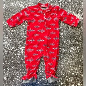 NHL National Capitals Hockey Baby Pajamas Size 12M Unisex